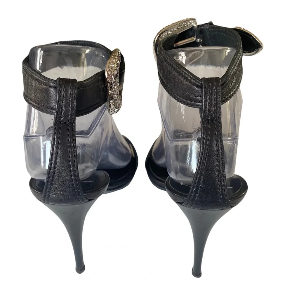 Guiseppe Zanotti black slingback heel 37 US 7